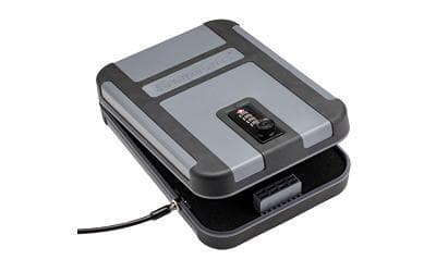 SnapSafe, TrekLite Lock Box, X-Large, 10″ x 7″ x 2″, Black and Gray Finish, TSA Combination Lock,
