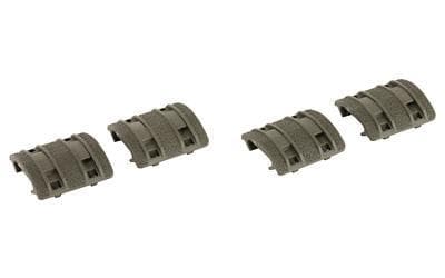 Magpul Industries, XTM Enhanced Rail Panel, Fits Picatinny Rail, 4 Two Piece Panels, Polymer Construction, Olive Drab Green