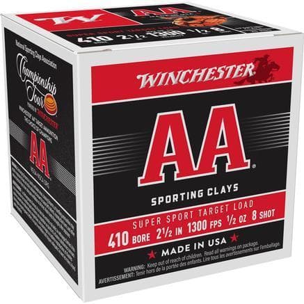 Winchester AA Super Sport .410 ga 2-1/2″ MAX 1/2 oz #8