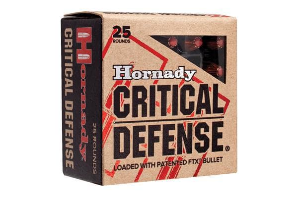 Hornady 380 90GR CRITDEF FTX 25RD