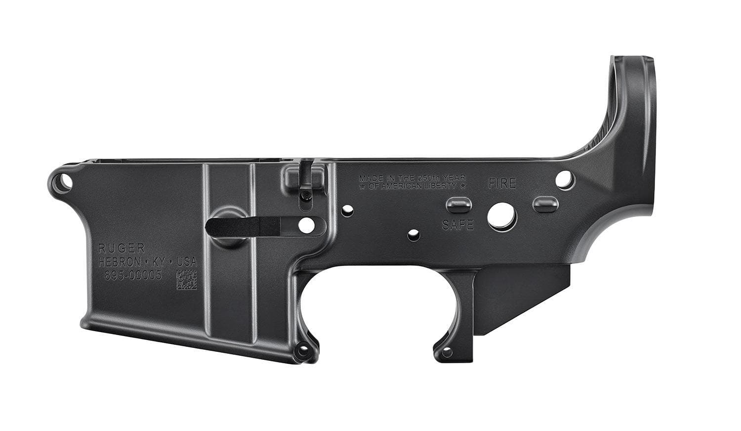 Ruger Stripped Lower ReceiverHardcoat Anodized Finish